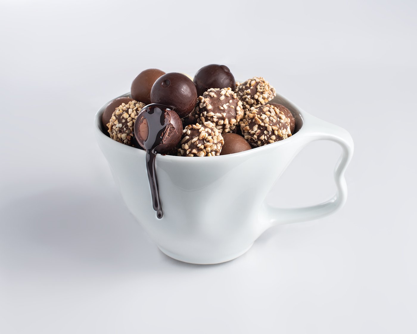 chocolates in cup