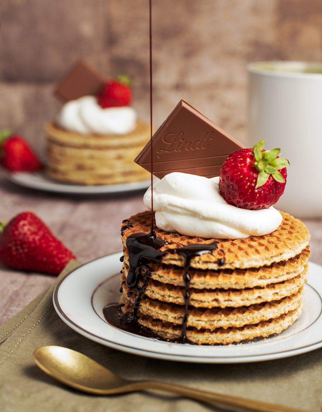 wafle with lindt